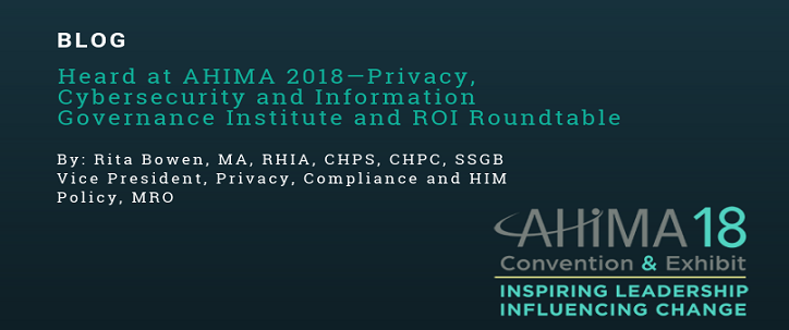 Cybersecurity & Information Governance & ROI Roundtable by: Rita Bowen