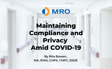 Maintaining Compliance and Privacy amid Covid-19