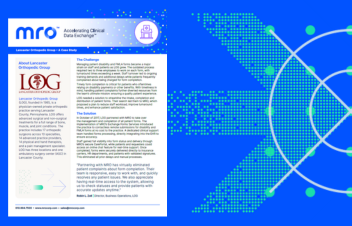 Lancaster Orthopedic Group: A Case Study